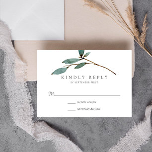 Cartons Réponse La collection de Mariages de liss botaniques