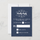 Cartons Réponse La collection de Mariages de nuit étoilée (Devant)