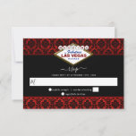 Cartons Réponse La Parties scintillant Damask Las Vegas Mariage Co<br><div class="desc">Célébrez dans le style avec ces cartes RSVP mariage chic et très tendance. Ce design est facile à personnaliser avec votre libellé d'événement spécial et vos invités seront ravis quand ils recevront ces fabuleuses réponses cartes.</div>