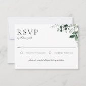 Cartons Réponse La verdure botanique naturelle (Devant)