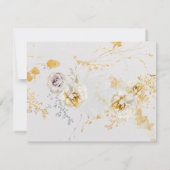 Cartons Réponse laine botanique lunaire mariage romantique boho (Dos)