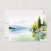 Cartons Réponse Lake Geneva Switzerland Landscape Scape Wedding (Dos)