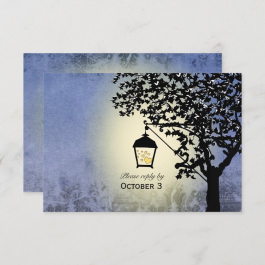 Cartons Réponse Lampe de flux vintage (Devant / Derrière)