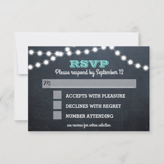 Cartons Réponse Lampe de tableau lumineux Turquoise Bat mitzvah En (Devant)