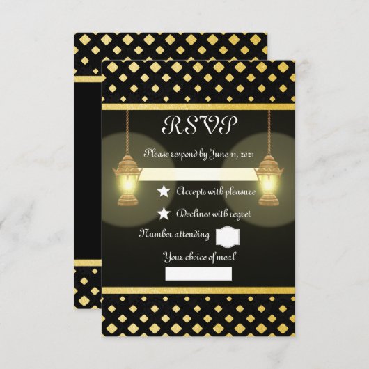 Cartons Réponse Lampes (Devant / Derrière)