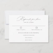 Cartons Réponse Langue Espagnole Nuestra Boda Negro Caligrafía (Devant)