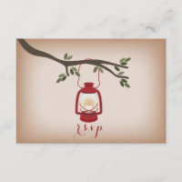 Lanterne de camping rouge inspirée par Cardstock R