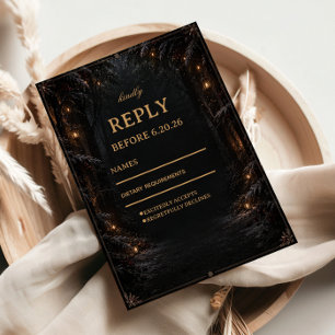 Cartons Réponse Lanterne de la forêt de minuit Enchantement d'hive