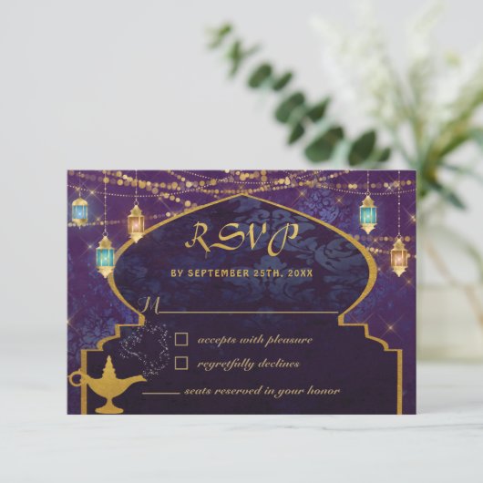 Cartons Réponse Lanternes des nuits arabes exotiques Lampe à chame (Debout devant)