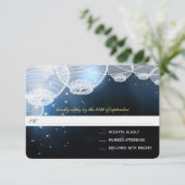 Cartons Réponse Lanternes en papier de la marine Mariage de nuit s (Debout devant)