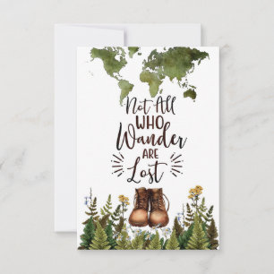 Cartons Réponse L'Art Du Voyage Pas Tous Ceux Qui Se Promènent Son