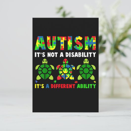 Cartons Réponse L'autisme n'est pas une Sensibilisation sur l'auti (Debout devant)