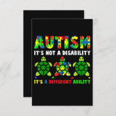 Cartons Réponse L'autisme n'est pas une Sensibilisation sur l'auti (Devant / Derrière)