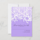 Cartons Réponse Lavande bat mitzvah blanc brillant (Devant)