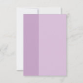 Cartons Réponse Lavender Love Mariage (Dos)