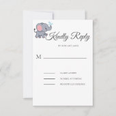 Cartons Réponse Le baby shower de verdure animal de Cute Safari (Devant)