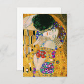 Cartons Réponse Le baiser de Gustav Klimt (Devant / Derrière)