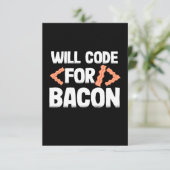 Cartons Réponse Le Programmeur Va Code Pour Bacon (Debout devant)