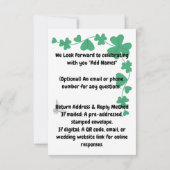 Cartons Réponse "L'Élégance Evergreen" (Dos)