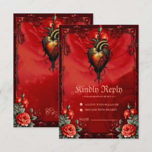 Cartons Réponse L'élégance gothique du coeur