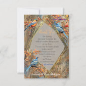 Cartons Réponse Les grands arbres, les feuilles d'automne et les b (Devant)