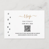 Cartons Réponse Les humains se marient Code QR de mariage d'animau (Devant)