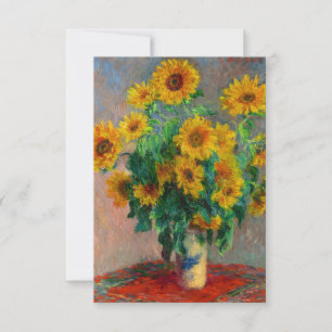 Cartons Réponse Les tournesols de Monet