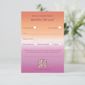 Cartons Réponse Lesbian Wedding Pride Flag Gradient (Debout devant)