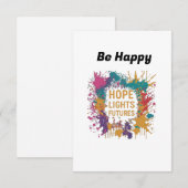 Cartons Réponse L'espoir éclaire les avenirs  (Devant / Derrière)