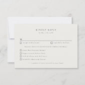 Cartons Réponse Letterpress twig ivoire choix de repas mariage RSV (Dos)