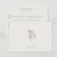 Letterpress twig ivoire choix de repas mariage RSV