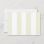 Cartons Réponse Light Olive Green Wedding (Dos)