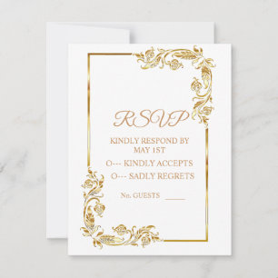 Cartons Réponse Ligne d'or Bordure Art Thunder Cove I