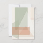 Cartons Réponse Lignes raffinées Mariage géométrique Terra Cotta I (Dos)