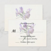 Cartons Réponse Lily Péruvienne Violette (Devant / Derrière)