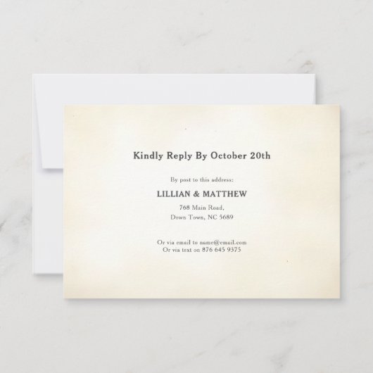 Cartons Réponse Livre vintage Élégant (Dos)