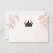 Cartons Réponse Long Tulle Regal Royal Glam Blush Mariage rose (Dos)