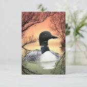 Cartons Réponse Loon Sur Le Lac Loon Réflexions Appel Du Loon (Debout devant)