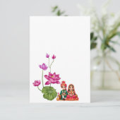 Cartons Réponse Lotus mariage (Debout devant)