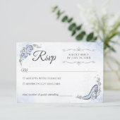 Cartons Réponse Lumière Bleu Argent Princesse Chaussure Mariage él (Debout devant)