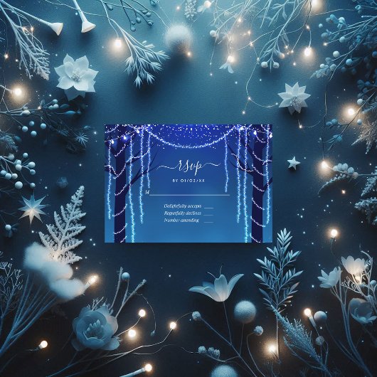 Cartons Réponse Lumières de la forêt enchantée Mariage Photo