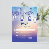 Cartons Réponse lumières de nuit rustiques - lanternes mariage car (Debout devant)