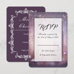 Cartons Réponse Lumières Magiques de Fée de Lavande pour Mariage
