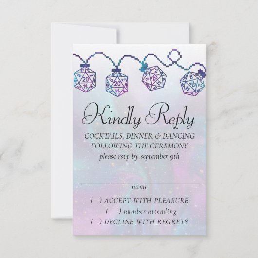 Cartons Réponse Luminateurs RPG | Nebula Imaginaire Tabletop Gamer (Devant)