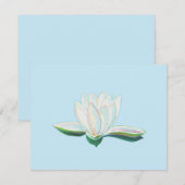 Cartons Réponse Lumineuse de lotus blanc (Devant / Derrière)