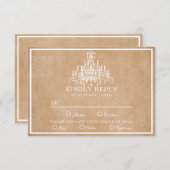 Cartons Réponse Lustre sur papier marron (Devant / Derrière)