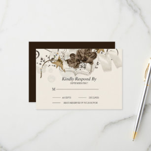 Cartons Réponse Luxe Floral