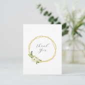 Cartons Réponse Luxury White Rose Floral Frame  (Debout devant)