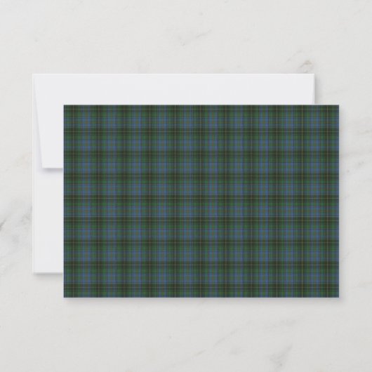 Cartons Réponse MacInnis Tartan Plaid Mariage (Dos)