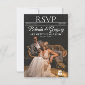 Cartons Réponse Magazine Editorial Journal Photos Mariage (Devant)